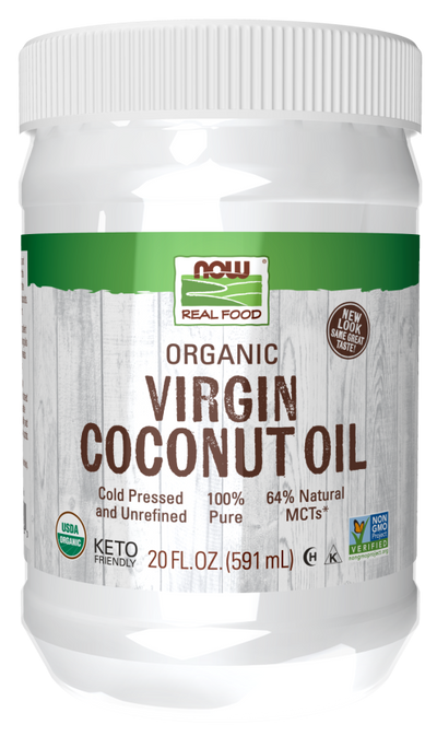 ACEITE DE COCO VIRGEN ORGÁNICO NOW 20 OZ
