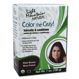 LIGHT MOUNTAIN HENNA GRAY-DARK BROWN 7OZ HAIR COLOR