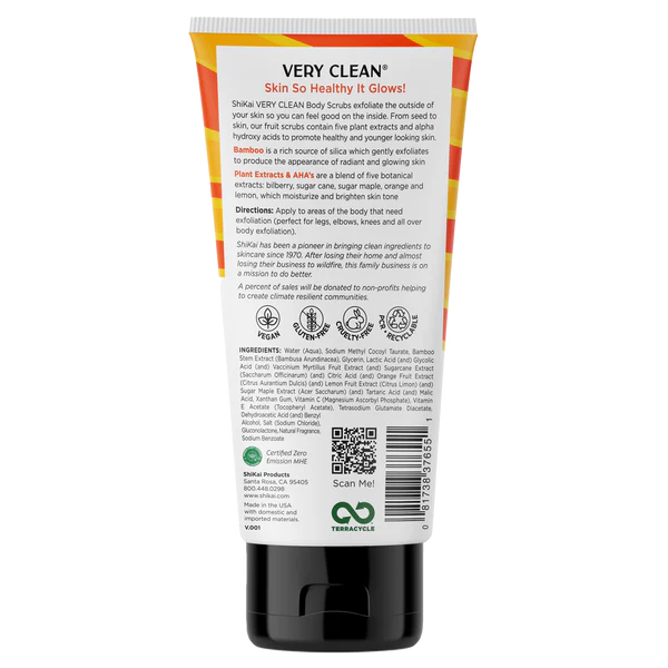 Shikai Very Clean Bamboo Scrub Glow Citrus
