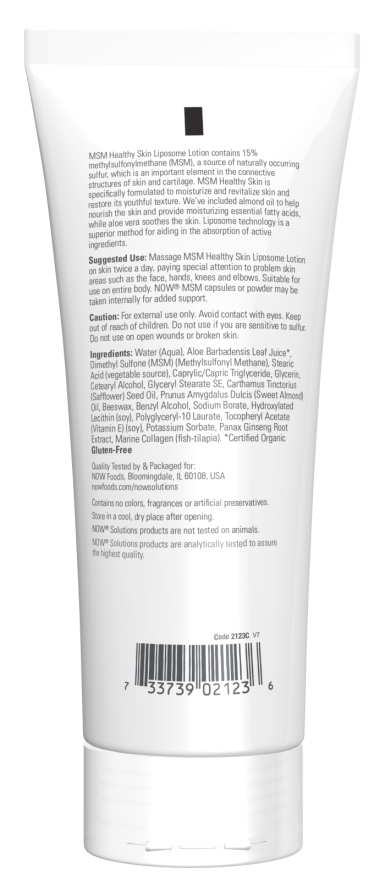 Now MSM LIPOSOME LOTION  8 OZ