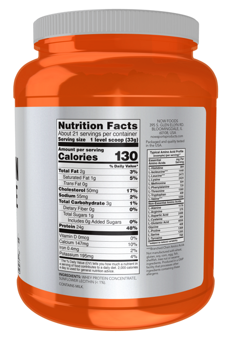 Now WHEY CONCENTRATE UNFLAVOR 1.5 LB