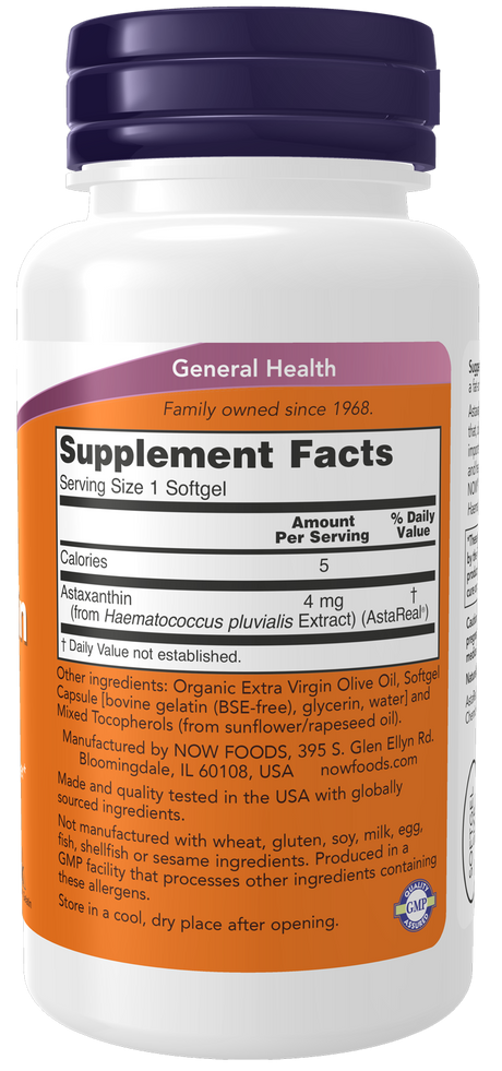 Now ASTAXANTHIN 4 MG  90 SGELS