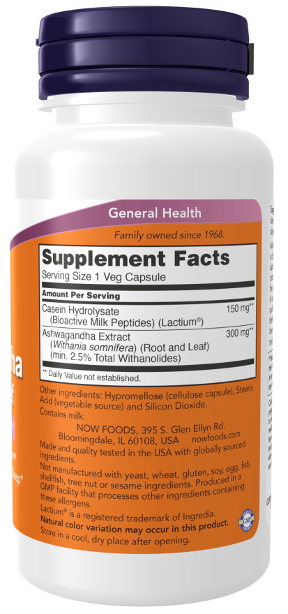 Now ASHWAGANDHA STRESS RELIEF  60 VCAPS