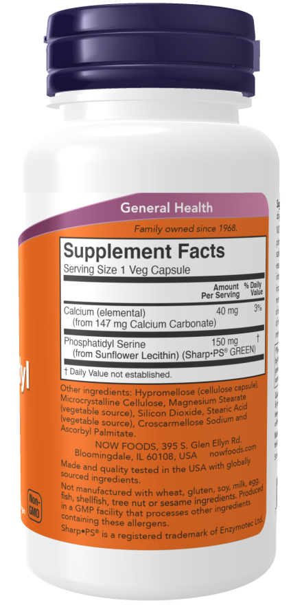 Now SOY-FREE PHOS SERINE 150 MG  60 VCAPS