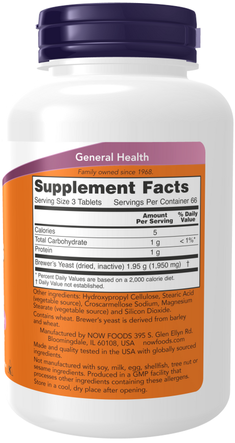 Now BREWERS YEAST 10 GRAIN  200 TABS