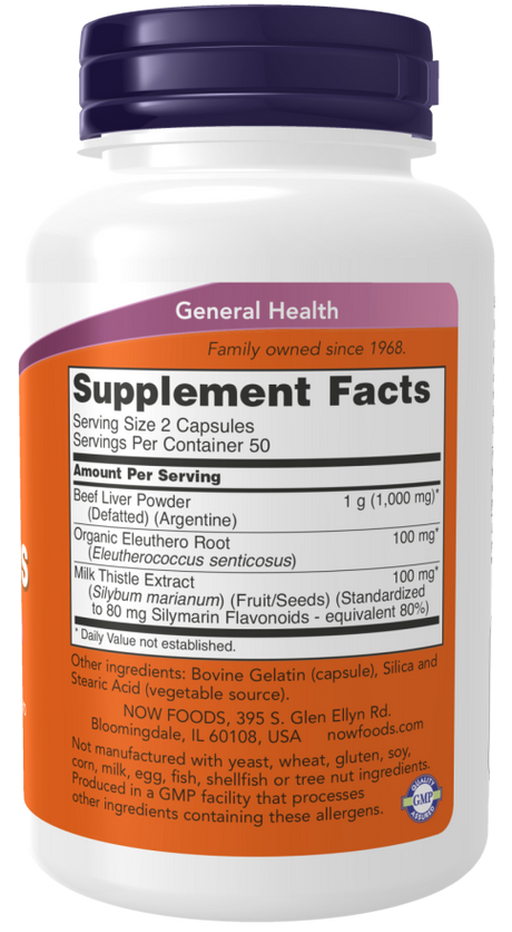 Now LIVER EXTRACT CAPS  100 CAPS