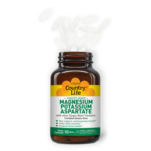 Country Life MAGNESIUM/POTASSIUM ASPARTATE 90 Tablet