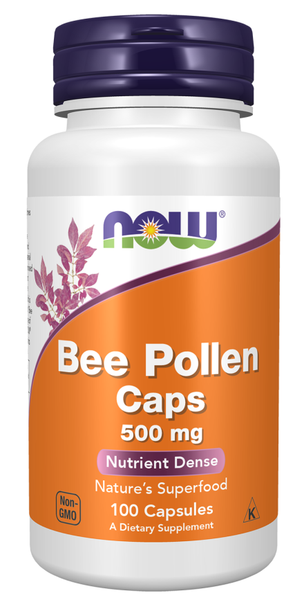 Now BEE POLLEN 500mg  100 CAPS
