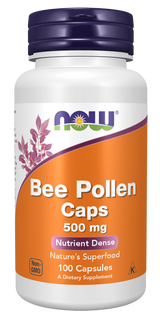 Now BEE POLLEN 500mg  100 CAPS