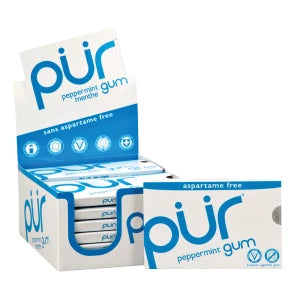 PUR GUM Peppermint Gum 9 Pieces