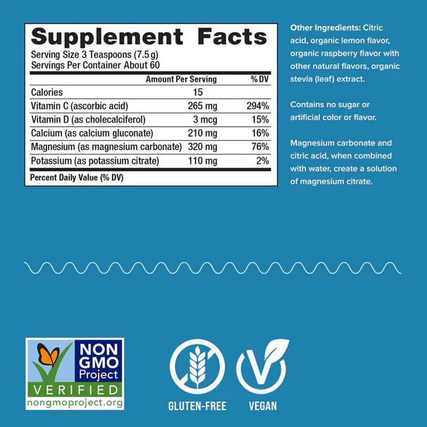 CALM PLUS CALCIUM RASPBERRY LEMON 16OZ