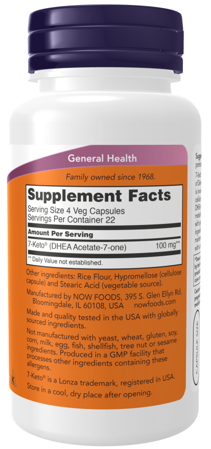 Now 7-KETO 25mg  90 VCAPS