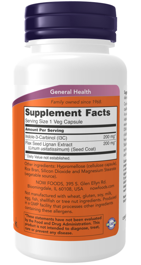 Now I3C WITH LIGNANS   60 VCAPS