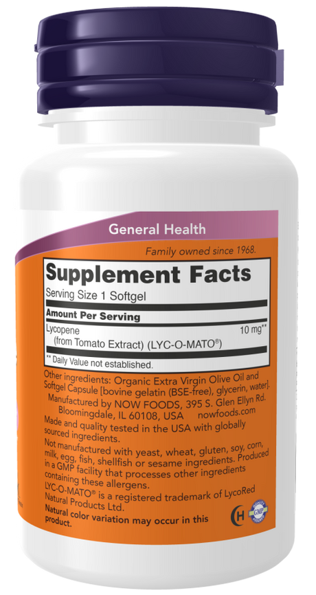 Now LYCOPENE 10mg  60 SGELS