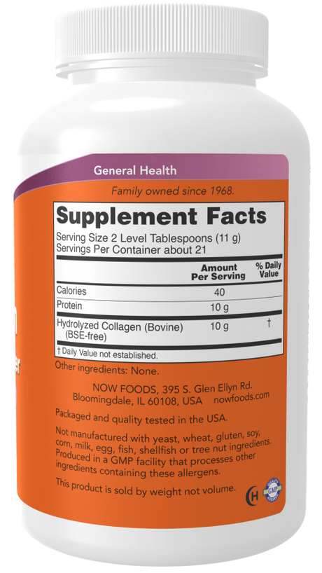 Now COLLAGEN PEPTIDES POWDER  8 OZ
