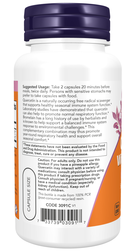 Now QUERCETIN W/BROMELAIN  240 VCAPS