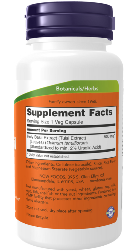 Now HOLY BASIL EXTRACT   90 VCAPS
