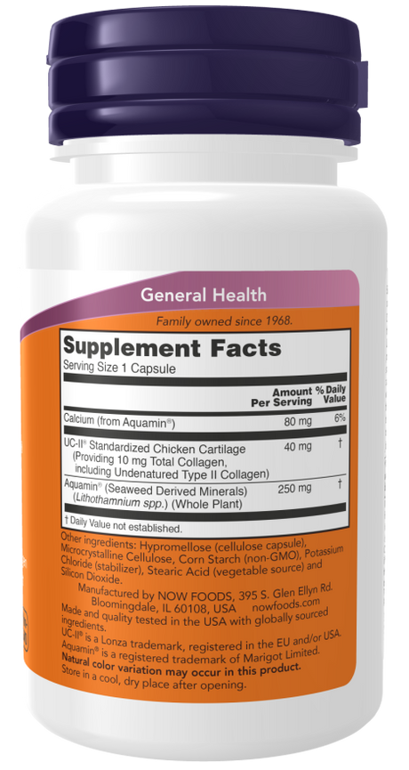 Now UC-II TYPE II COLLAGEN 40 MG  120 VCAPS
