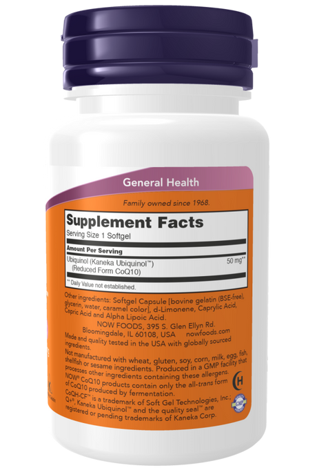 Now CoQH-CF UBIQUINOL  60 SGELS