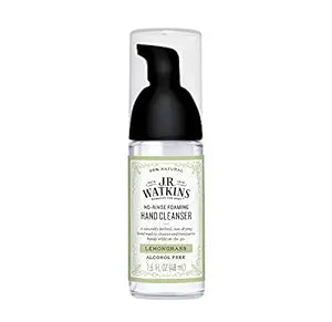 J.R. WATKINS NO-RINSE FOAMING HAND CLEANSER LEMONGRASS 1.6 FLOZ