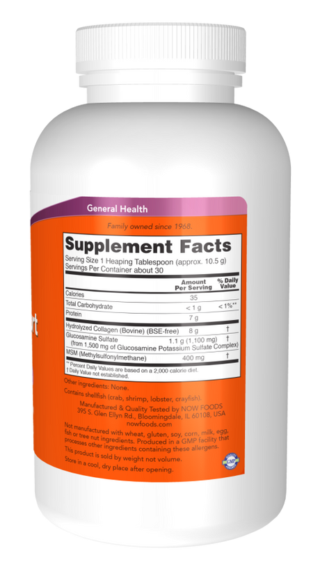 Now JOINT SUPPORT POWDER  11 OZ