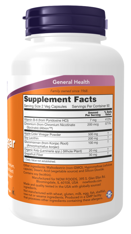 Now CIDER VINEGAR DIET  180 VCAPS
