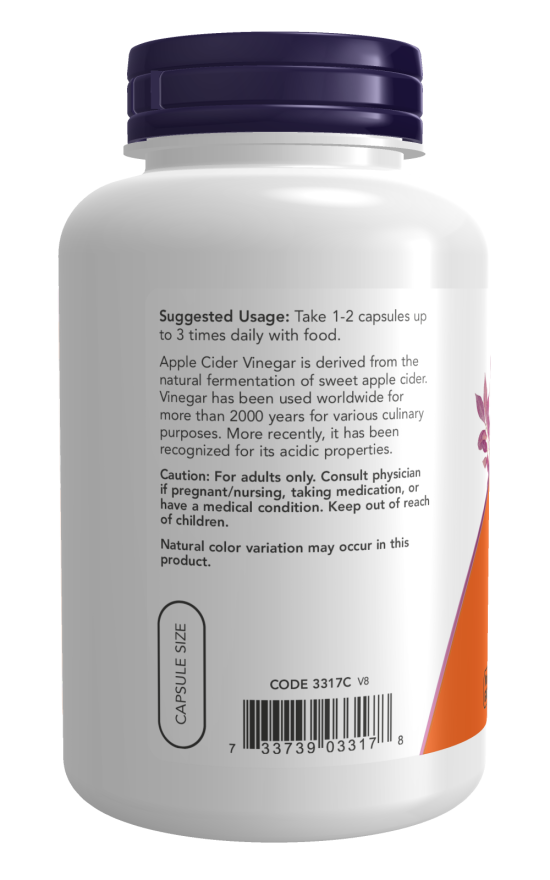 Now APPLE CIDER VINEGAR 450 MG 180 VCAPS