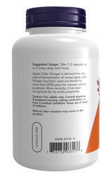 Now APPLE CIDER VINEGAR 450 MG 180 VCAPS