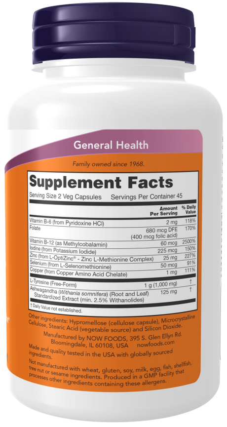 Now THYROID ENERGY   90 VCAPS
