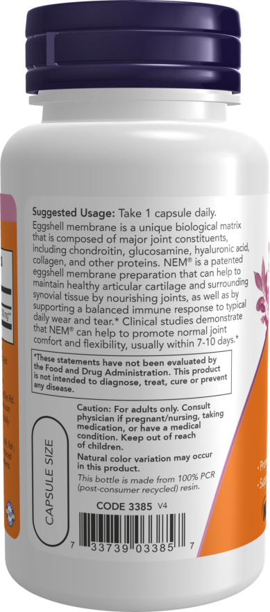 Now EGGSHELL MEMBRANE 500mg  60 VCAPS