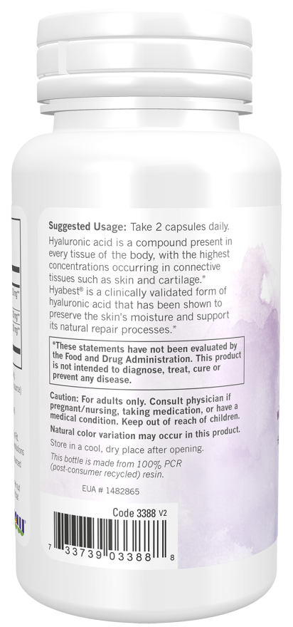 Now HYDRATION RESCUE (HYALURONIC ACID)  60 VCAPS