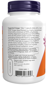 Now GRAPE SEED EXTRACT 500mg  90 VCAPS
