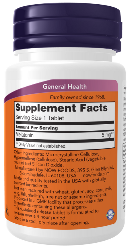 Now MELATONIN 5mg SR  120 TABS