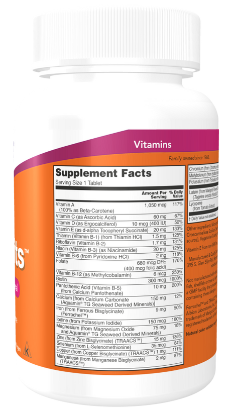 Now DAILY VITS MULTI 250 TABS