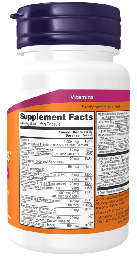 Now DAILY VITS MULTI  120 VCAPS