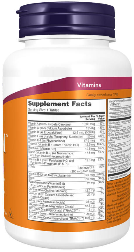 Now ADAM(TM) MALE MULTI   120 TABS