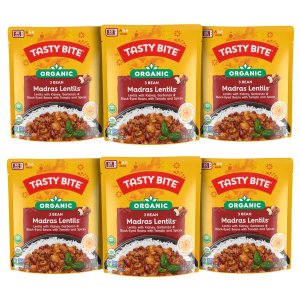 TASTY BITE Madras Lentils 3 Bean 10 OZ
