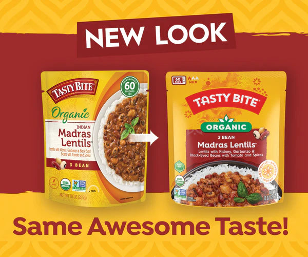 TASTY BITE Madras Lentils 3 Bean 10 OZ