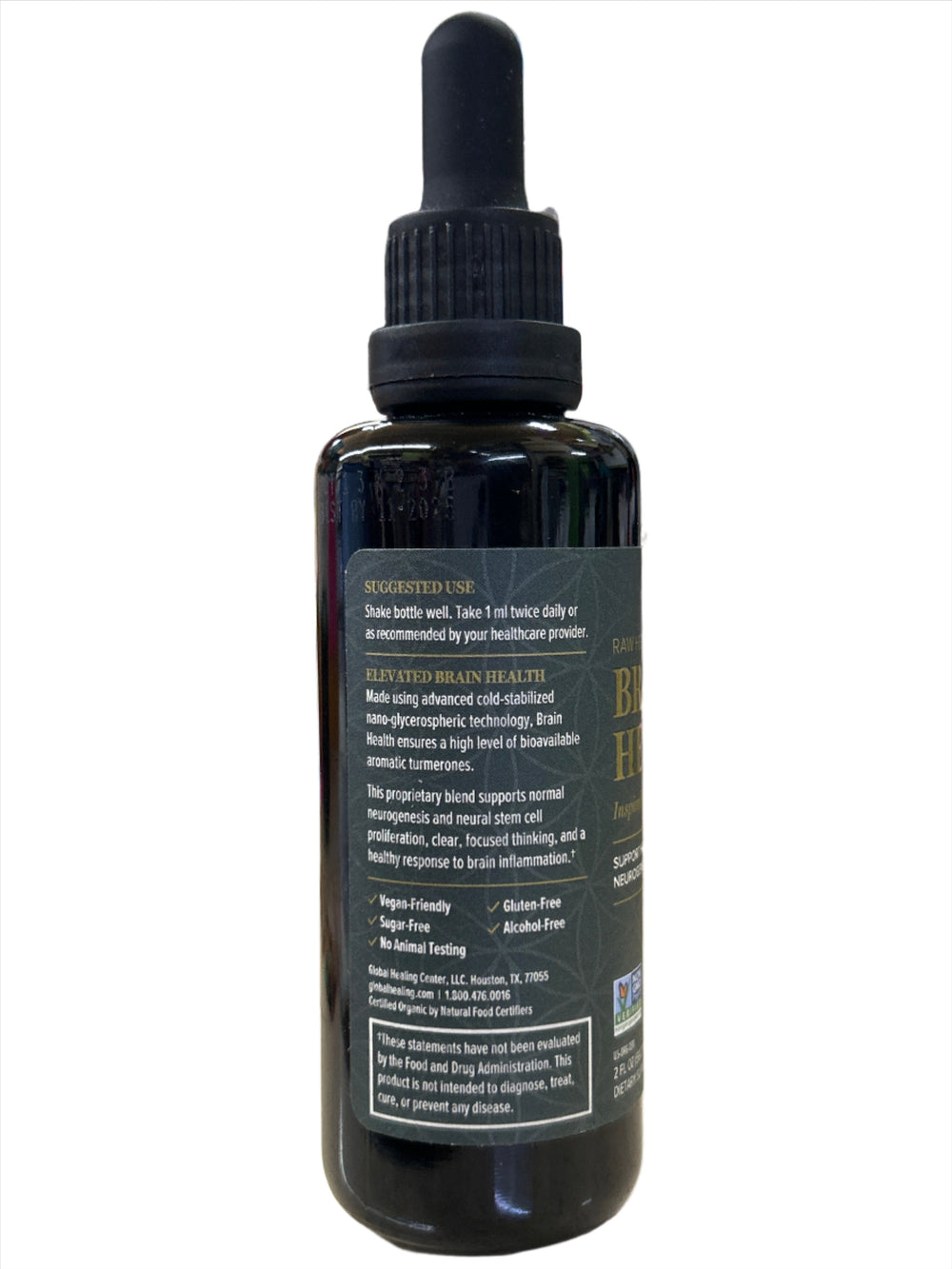 Brain Extract Label Brain Health Raw Herbal Extract 2 fl oz – Williams Natural Foods
