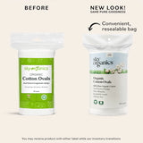 SKY ORGANICS ORGANIC COTTON OVALS 60CT