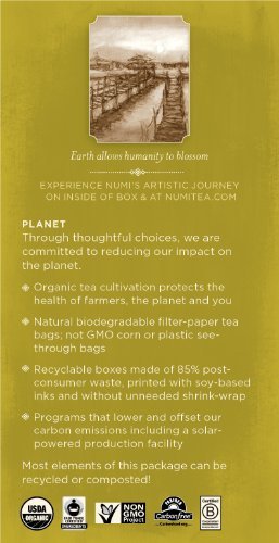 NUMI TEAS Decaf Ginger Lemon Green Tea 18 BAG