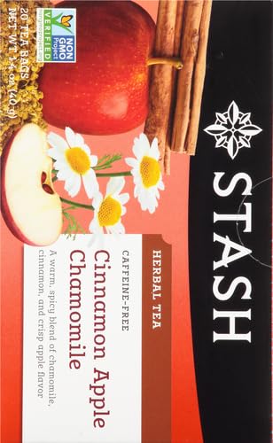 STASH TEA Cinnamon Apple Chamomile Tea Caffeine Free 20 BAG