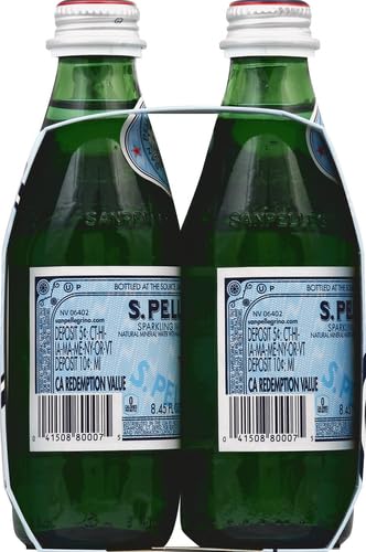 SAN PELLEGRINO Sparkling Mineral, Glass 250 ML pack of 6