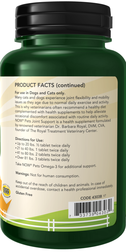 Now  PETS JOINT SUPPORT  90 LOZ