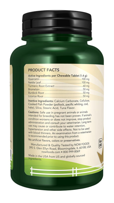 NOW PETS ALLERGY 75 TABS