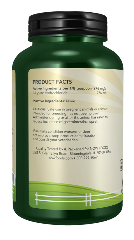 NOW PETS L-LYSINE POWDER 8 OZ