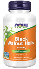 Now BLACK WALNUT HULLS 500MG   100 VCAPS