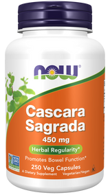 Now CASCARA SAGRADA 450mg  250 VCAPS