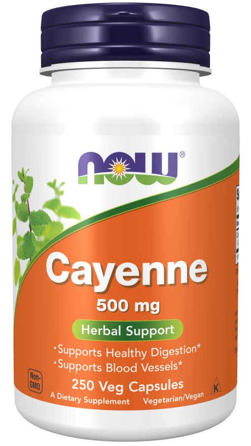 Now CAYENNE 500mg  250 VCAPS