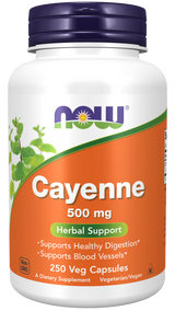 Now CAYENNE 500mg  250 VCAPS